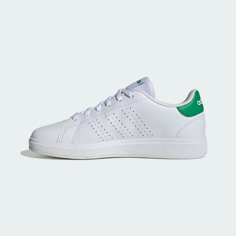 Adidas Advantage Base 2.0 Kids Cloud White / Cloud White / Green (ID3889)