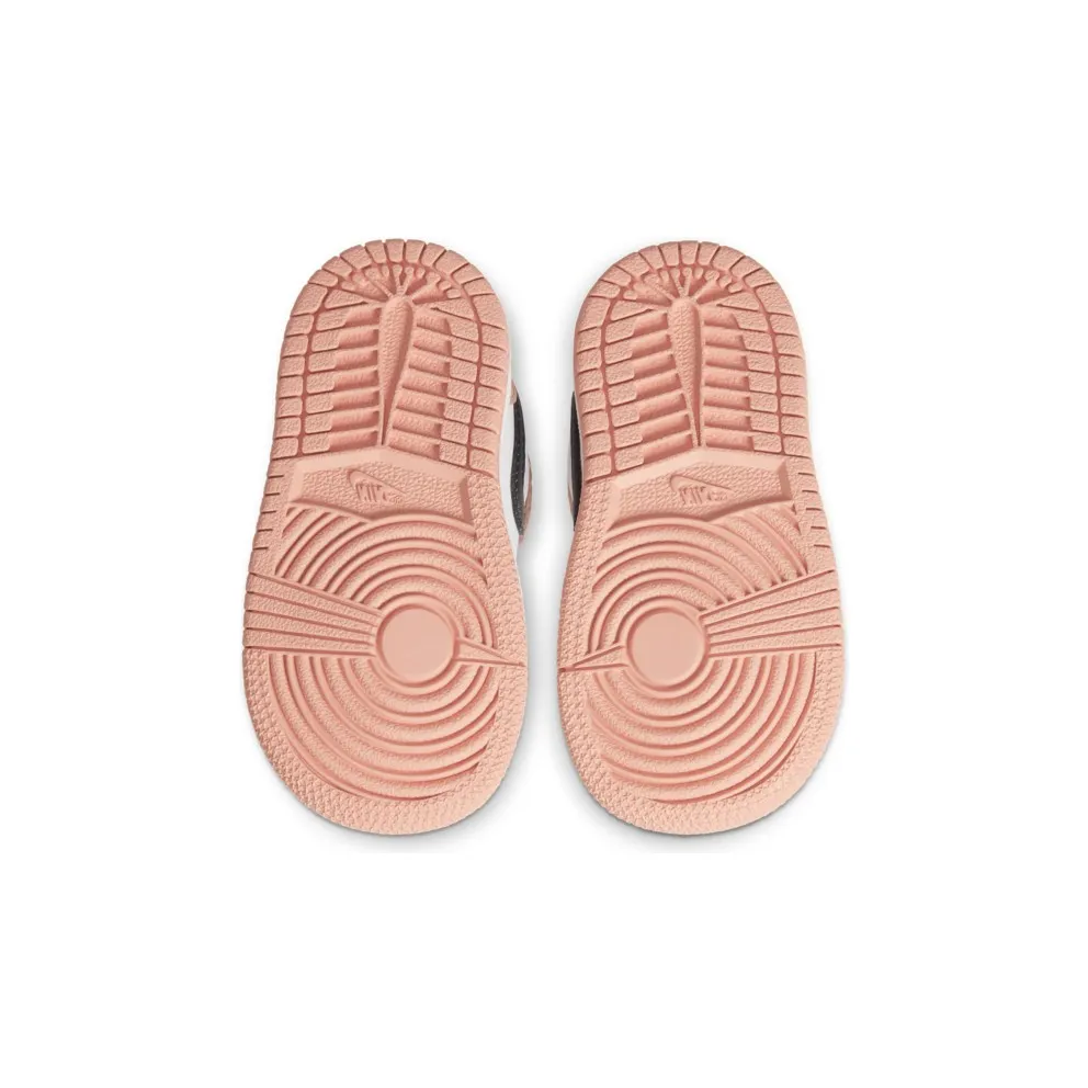 Jordan 1 Mid Pink Quartz (TD) Pink Quartz/White-Dark Smoke Grey (644507-603)