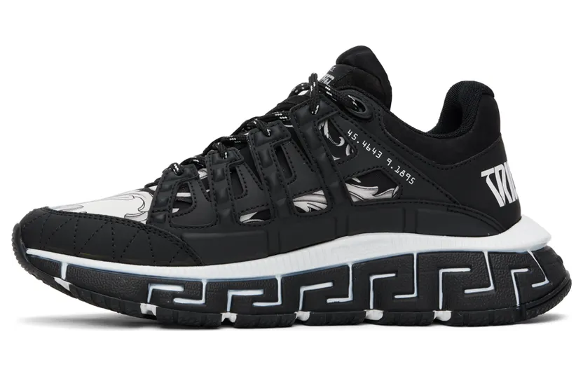 Versace Black & White Trigreca Sneakers (DSU8094 1A04270) (3)