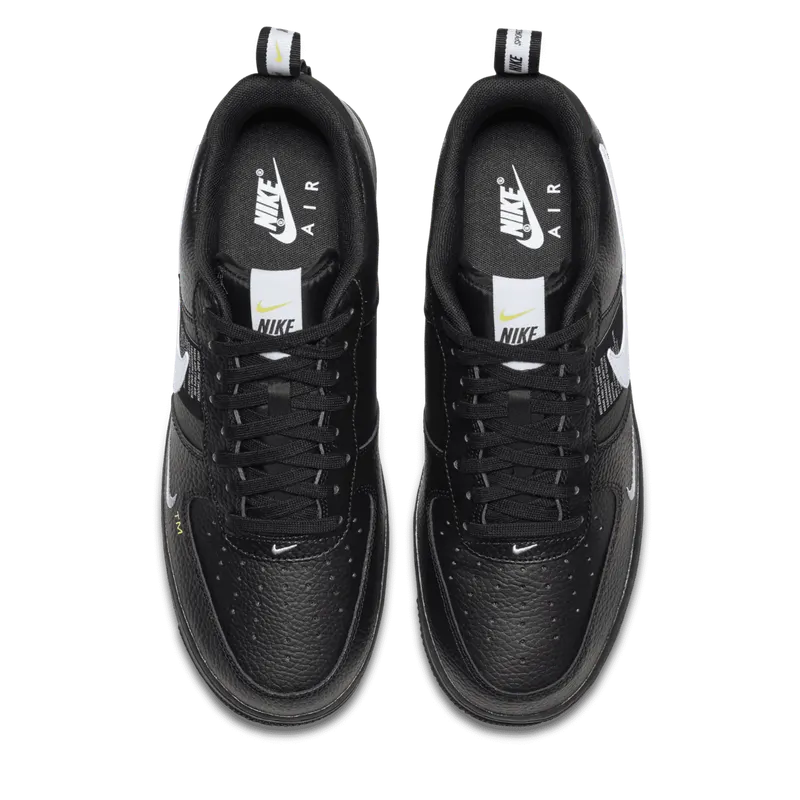 Nike Air Force 1 Low Utility Black White Black/White-Black-Tour Yellow (AJ7747-001)