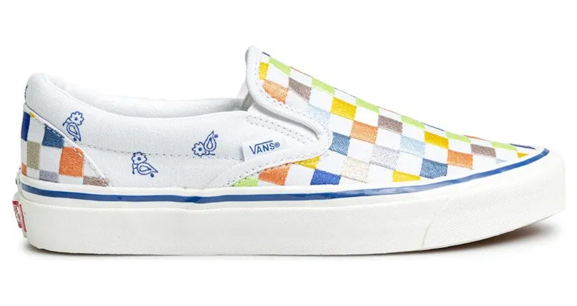 Vans Classic Slip-On 98 DX Anaheim Factory Heritage Embroidery White (VN0S5KX8AVZ)