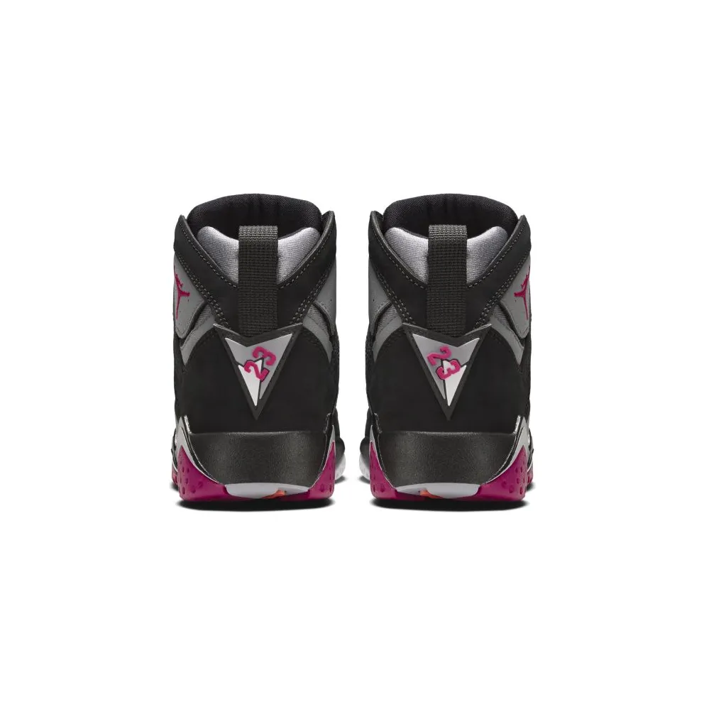 Jordan 7 Retro Sport Fuschia (GS) Black/Sport Fuschia-Cool Grey-Wolf Grey (442960-008)