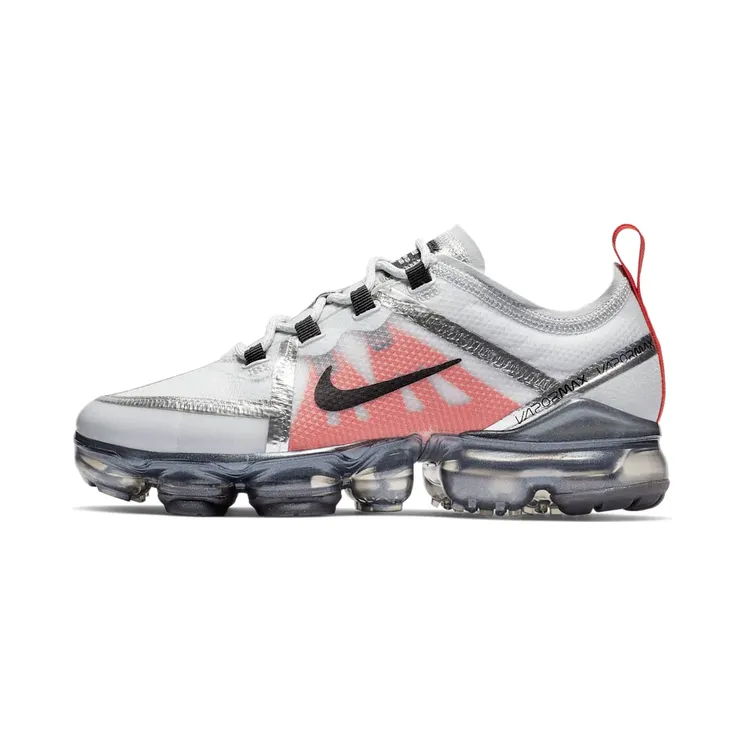 Nike Air VaporMax 2019 Pure Platinum Team Orange (GS) “Pure Platinum / White / Team Orange / Black” (AJ2616-002)