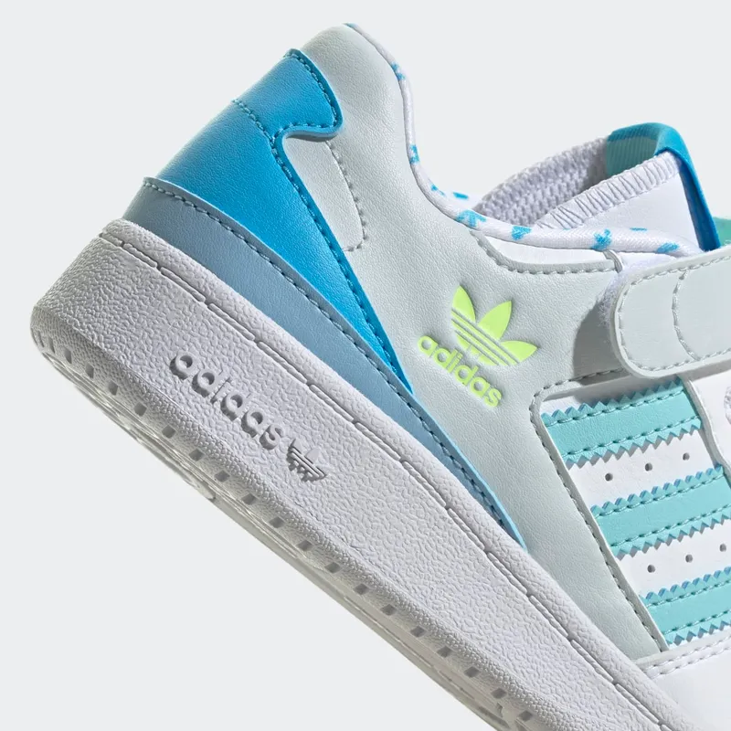 Adidas Forum Low Cloud White / Sky Rush / Clear Aqua (GZ0800)