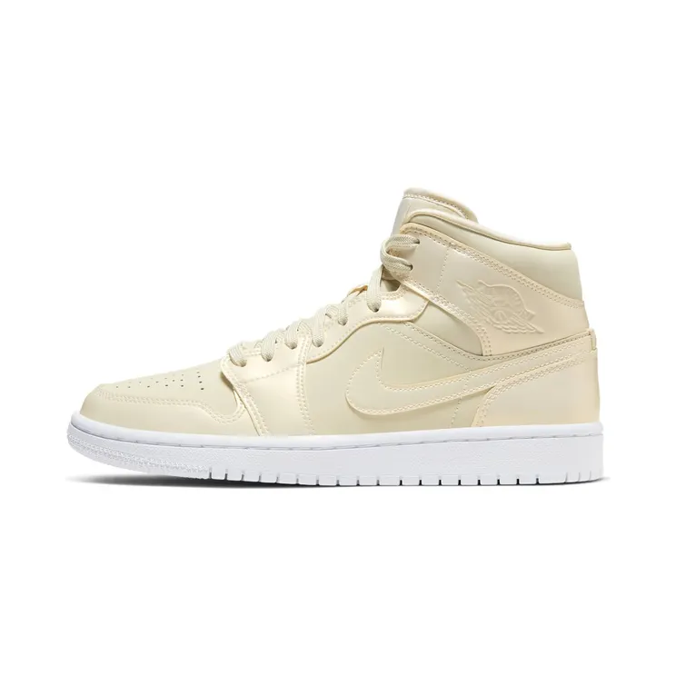 Air Jordan 1 Mid SE Goose Feather Yellow “Fossil / White” (CK6587-200)