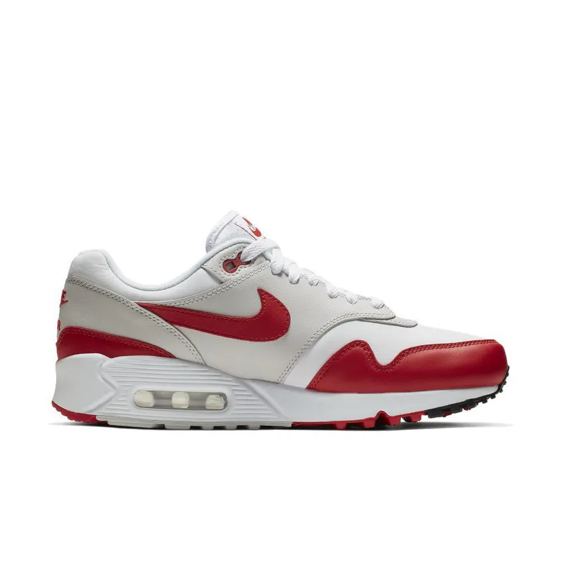Nike Air Max 90/1 White University Red (W) White/University Red-Neutral Grey-Black (AQ1273-100)