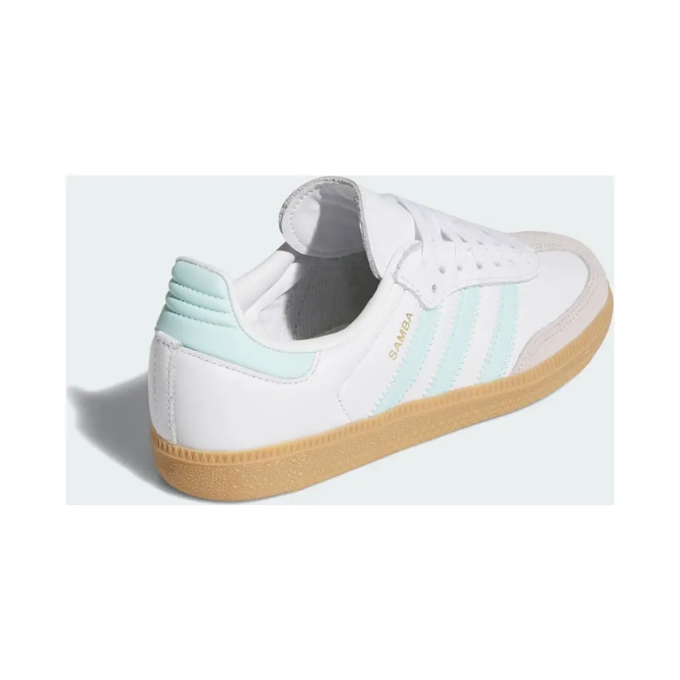 Adidas Samba OG GS “White Semi Flash Aqua” (JP5481)