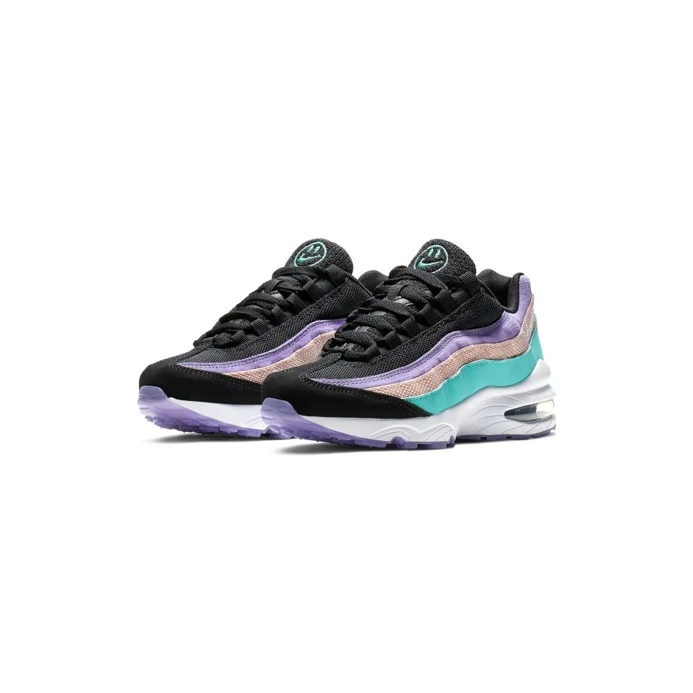 Nike Air Max 95 Have a Day (GS) Black/White-Hyper Jade-Bleached Coral (CI5645-001)
