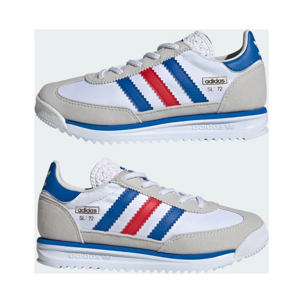 Adidas SL 72 RS Elastic Laces Shoes Cloud White / Blue / Better Scarlet (JQ5962)