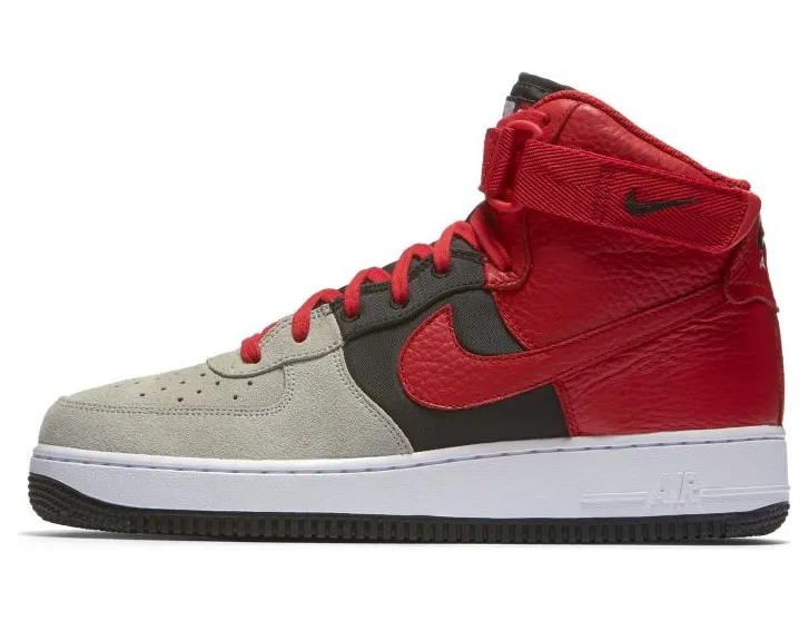 Nike Air Force 1 High ’07 Lv8 Wolf Grey/University Red-Black