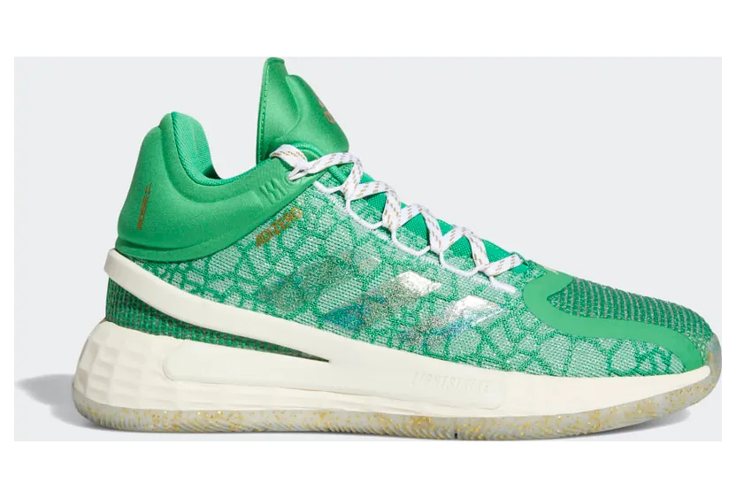 Adidas D Rose 11 ‘Christmas Pack’ Vivid Green/Gold Metallic/Cream White (FZ0849)