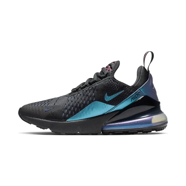 Nike Air Max 270 Throwback Future (W) “Black / Regency Purple / Anthracite / Laser Fuchsia” (AH6789-011)