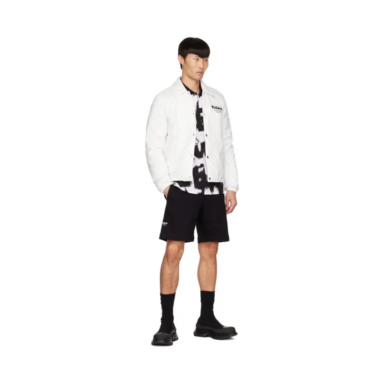 Alexander McQueen Beige Graffiti Knit Tread Slick Sneakers (705671W4TV1) (5)