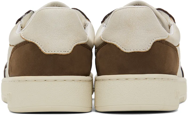 Axel Arigato SSENSE Exclusive Beige & Brown Dice Lo Sneaker (F0002023)