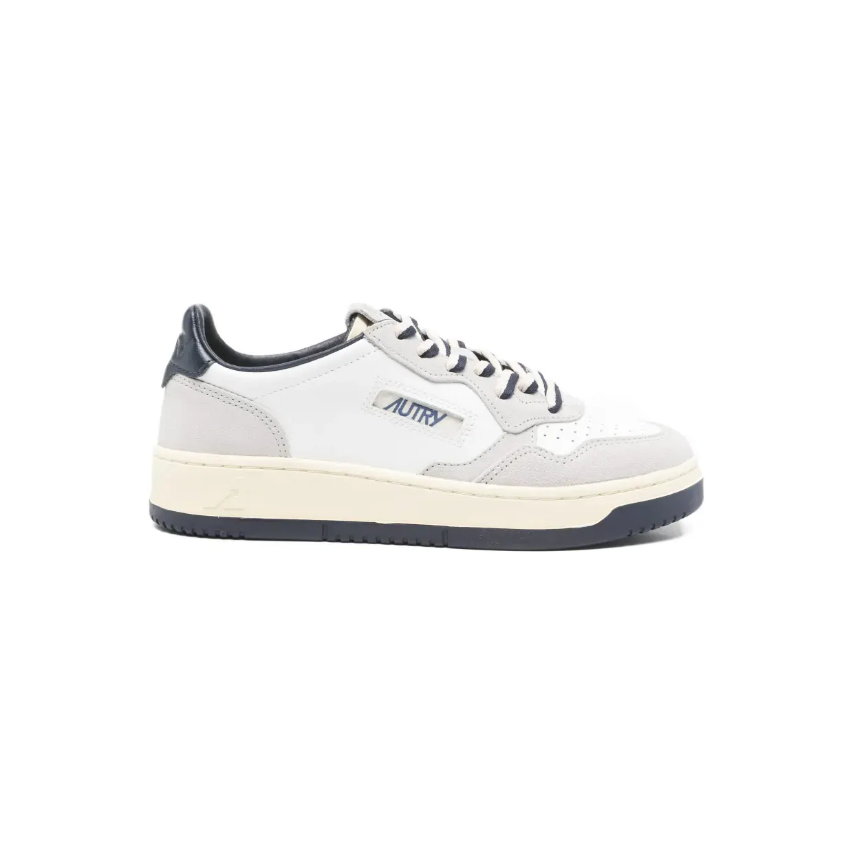 Autry Medalist low-top met vlakken “White” (AULWBW04)