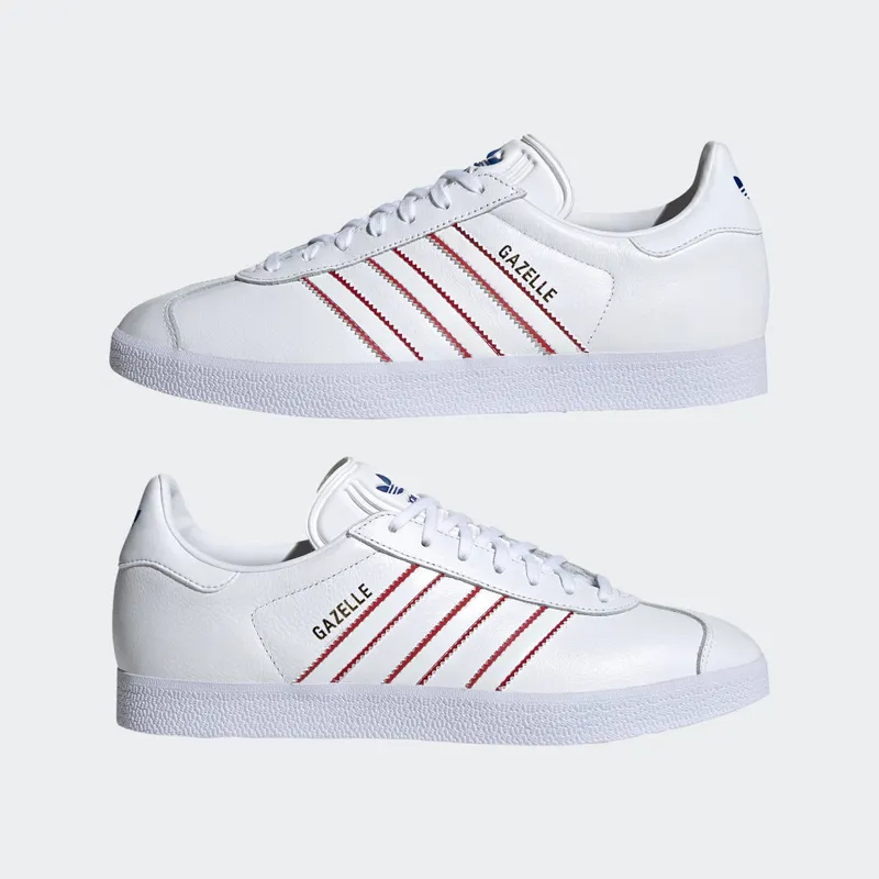Adidas Gazelle Cloud White / Team Power Red / Royal Blue (GX9882)