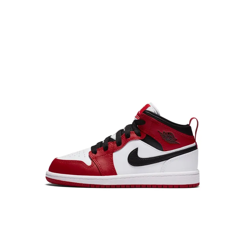 Jordan 1 Mid Chicago 2020 (PS) White/Gym Red-Black (640734-173)