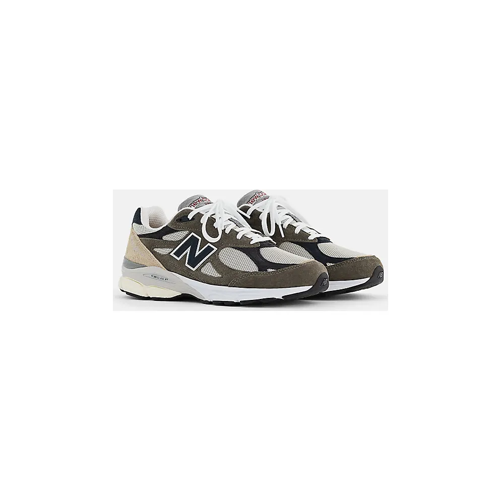 New Balance 990v3 MiUSA Grey Blue Olive (M990TO3)
