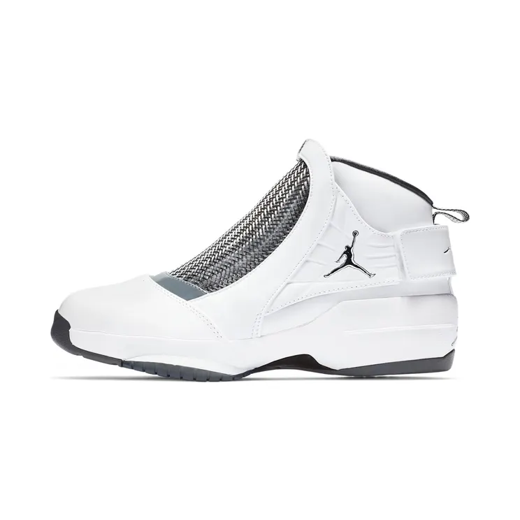 Jordan 19 Retro “White / Flint Grey / Chrome” (AQ9213-100)