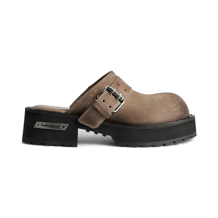 Balenciaga Venom Mule Worn-Out Biscuit Silver (866571 WCAW3 9880)