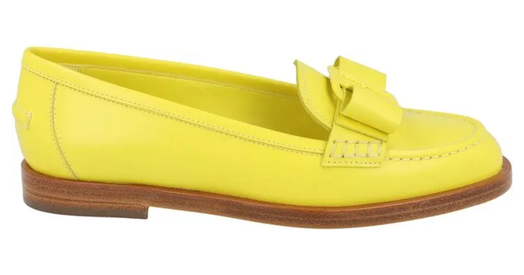 Ferragamo Vivaldo Vara Bow Loafers Yellow (01C952-750596-1C)