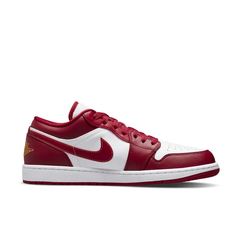 Jordan 1 Low Cardinal Red (GS) – “White / Red” (553558-607)