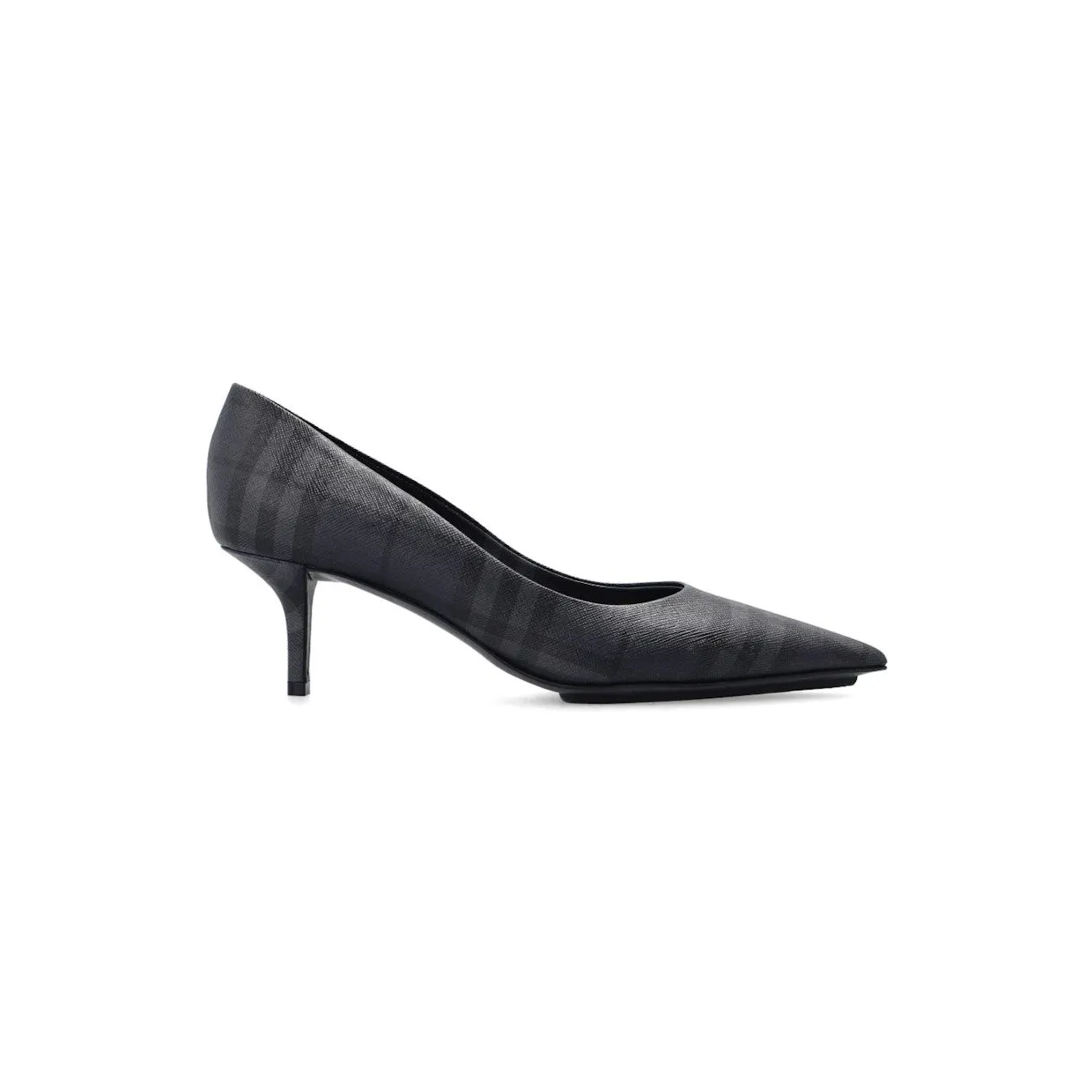 Burberry Checked 55mm Pumps Black Grey (8048630)