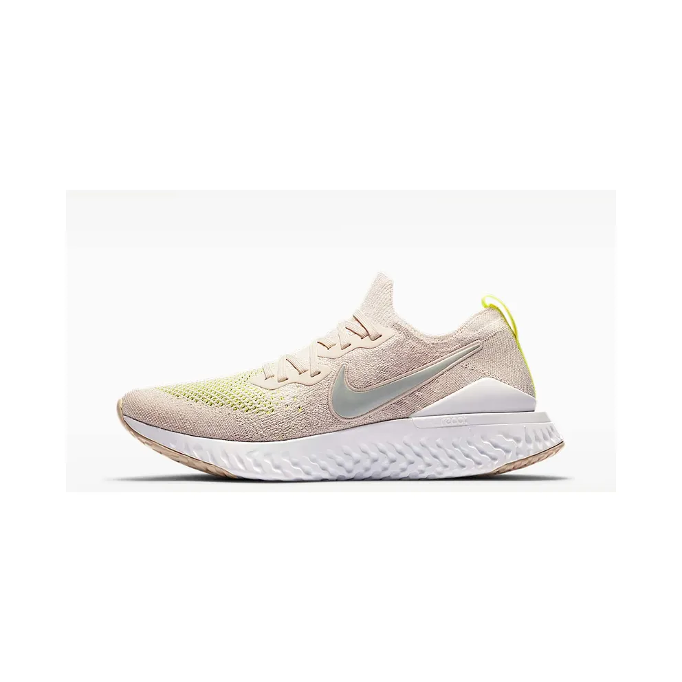 Nike Epic React Flyknit 2 Cream “Desert Sand / White / Volt / Reflect Silver” (CJ9695-002)