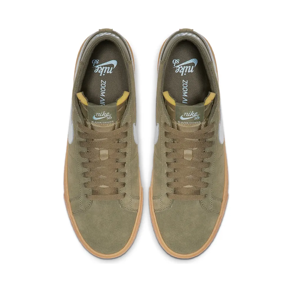Nike SB Zoom Blazer Chukka Medium Olive Light Armory Blue Medium Olive/Gum Light Brown-Light Armoury Blue (AT9765-201)