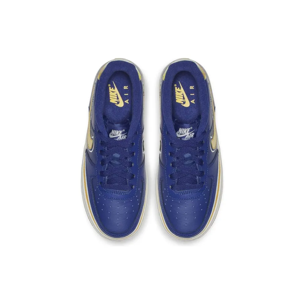 Nike Air Force 1 Low NBA Warriors (GS) Deep Royal Blue/University Gold-Off White (AR0734-400)