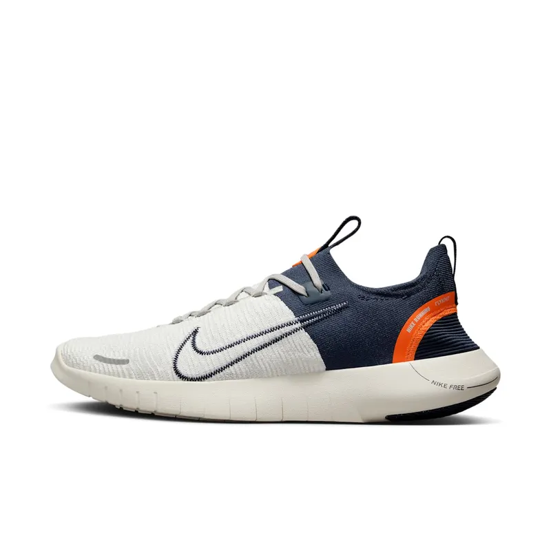 Nike Free RN FK Next Nature “Light Iron Ore / Sail / Total Orange / Thunder Blue” (FB1276-004)