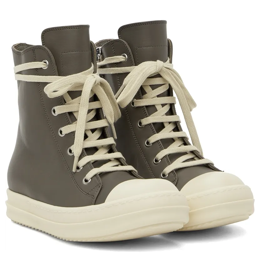 Rick Owens Gray Strobe Sneakers (RP02B6890 LCG) (4)