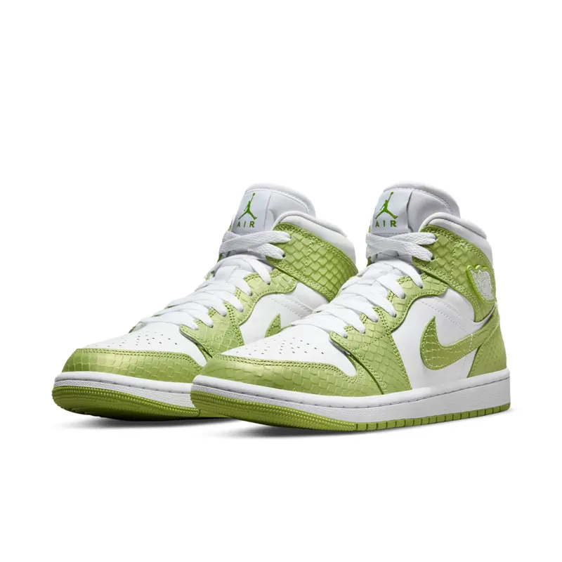 Air Jordan 1 Mid Green Python (DV2959-113)