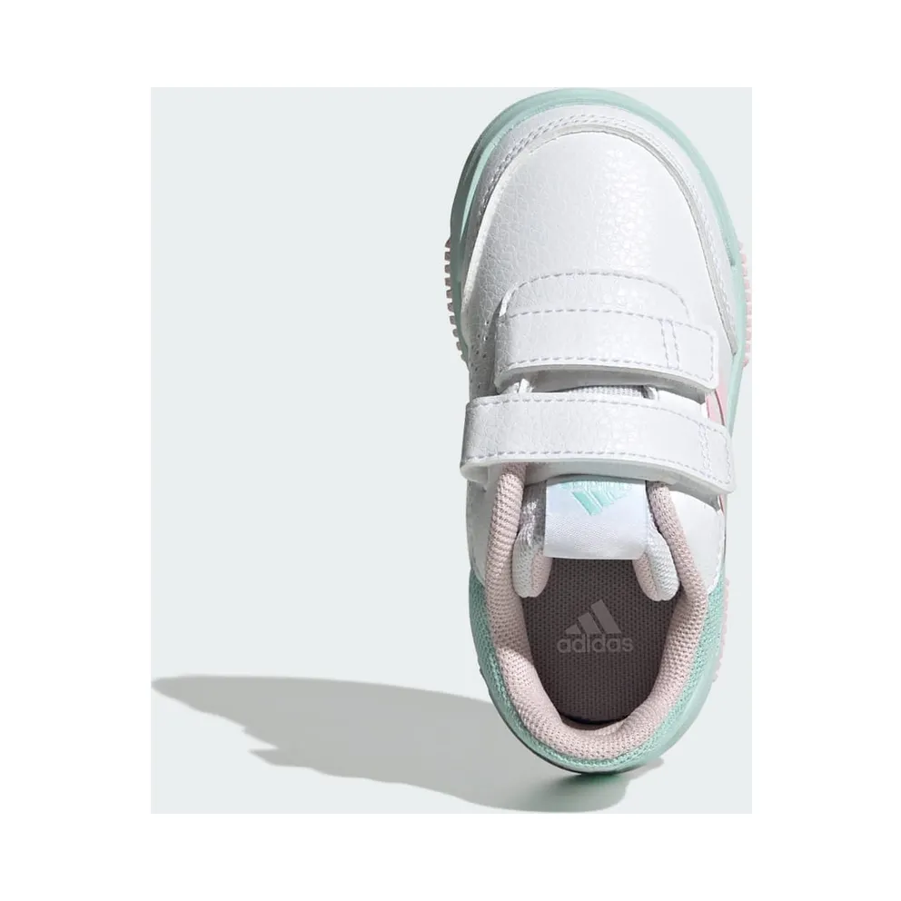 Adidas Tensaur with Velcro Cloud White / Clear Pink / Semi Flash Aqua (JQ2876)