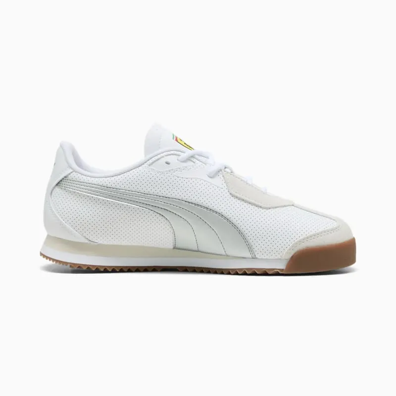 Puma Roma S Scuderia Ferrari White Aged Silver (308909-02)