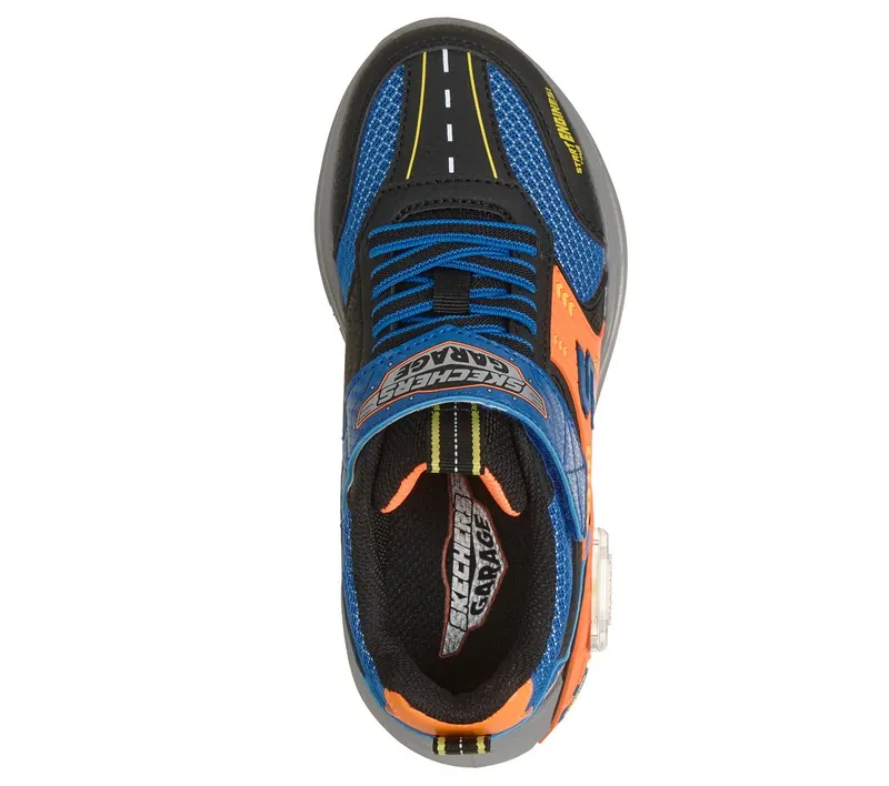 Skechers Garage Sneaker Black/Blue/Orange