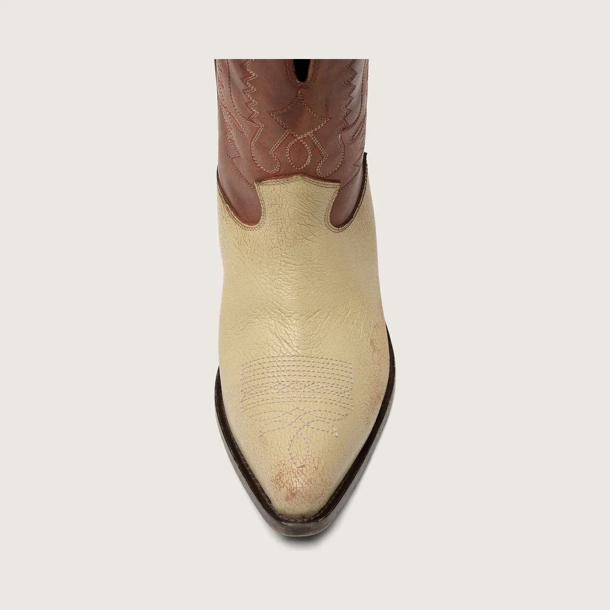 Golden Goose Women’S Wish Star Low Boots In Beige And Brown Leather With Embroidery (GWF01050.F008201.15684) (4)