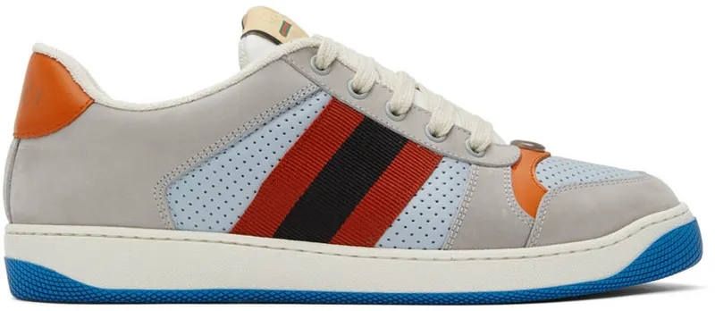 Gucci Gray Screener Sneakers (708296 0YIA0)