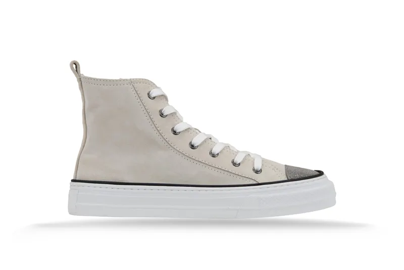 Brunello Cucinelli Oldstar “Ivory/Silver/White” (MZSFG2617 CQF25)