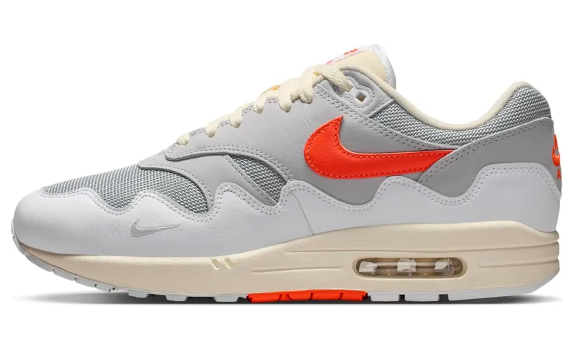 Nike Air Max 1 “Patta Waves White Hyper Crimson (With Bracelet)” (II7055-100)