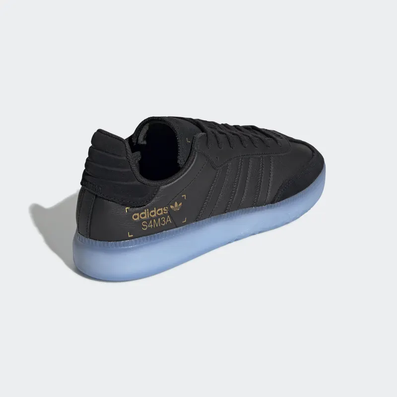 adidas Samba RM Core Black Core Black/Shock Cyan/Gold Metallic (BD7476)