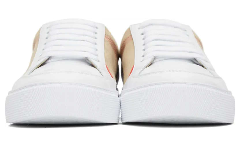 Burberry House Check Sneakers Archive Beige White (W) (8024326) (2)