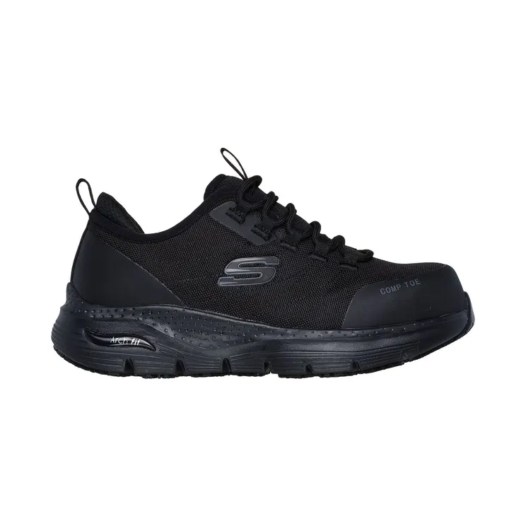 Skechers Work Slip-Resistant: Arch Fit “Ebinal Black” (108075ECBBK)