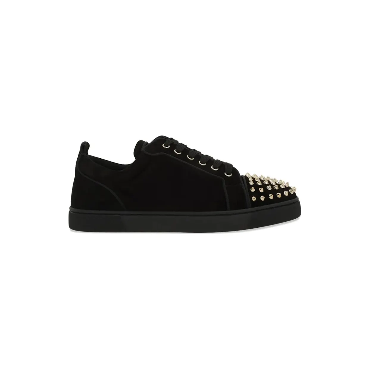 Christian Louboutin Louis Junior Spikes Black Suede (3240078B077)