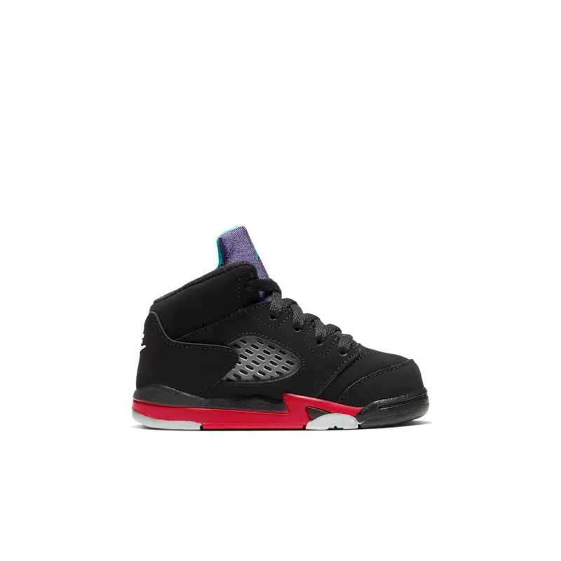 Jordan 5 Retro Top 3 (TD) Black/Fire Red-Grape Ice-New Emerald (CZ2991-001)