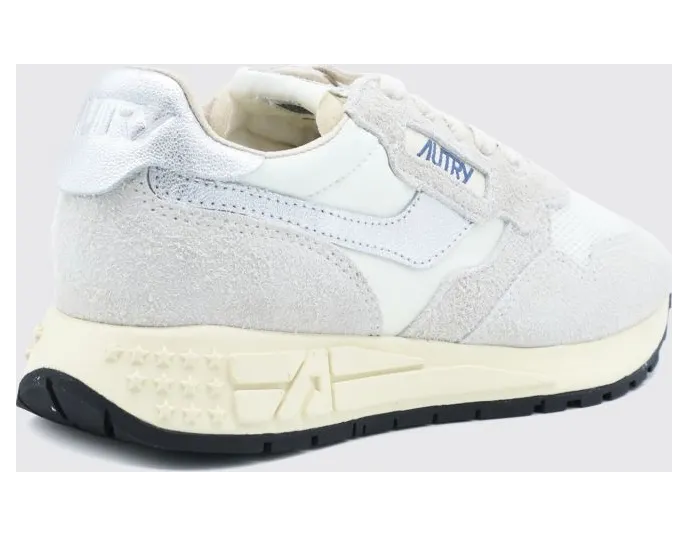 Autry Reelwind Nylon and Suede Sneakers with Serrated Sole White 1 (WWLWYD02) (2)