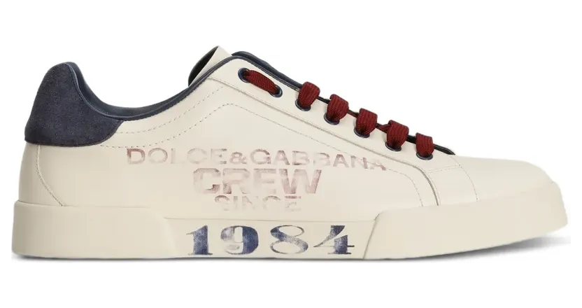 Dolce & Gabbana Sneakers met logoprint – Beige (CS2398A0191)