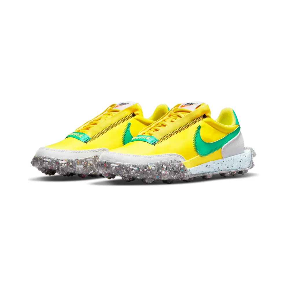 Nike Waffle Racer Crater Yellow 50% Sustainable Materials (CT1983-701)