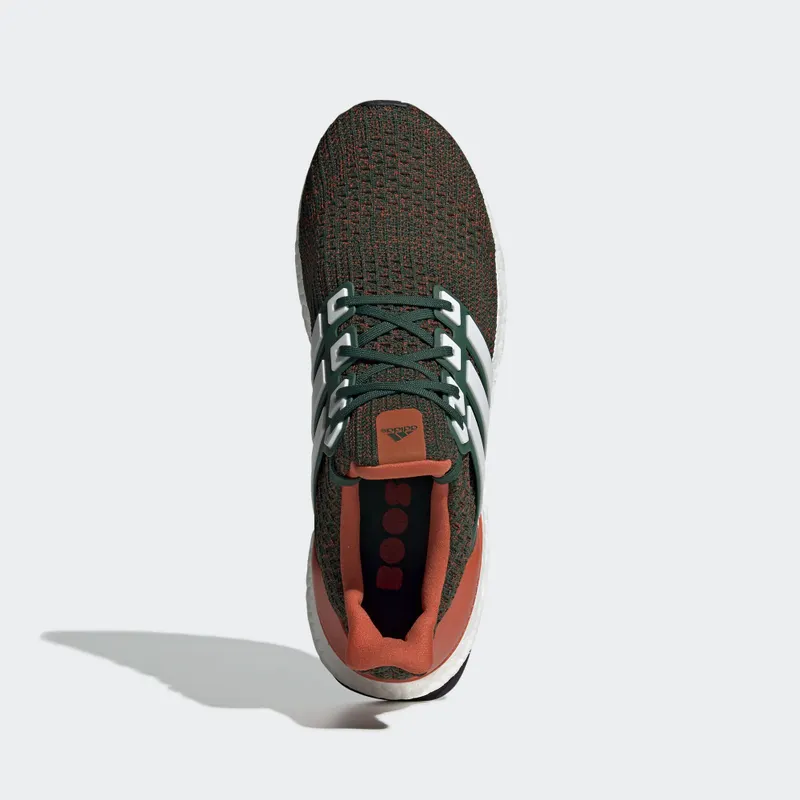 adidas Ultra Boost 4.0 Miami Hurricanes Dark Green/Cloud White/Collegiate Orange (EE3702)