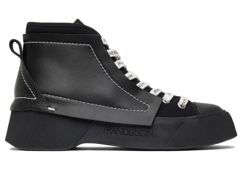 JW Anderson Black Trainer Sneakers (ANW37000A 14052)